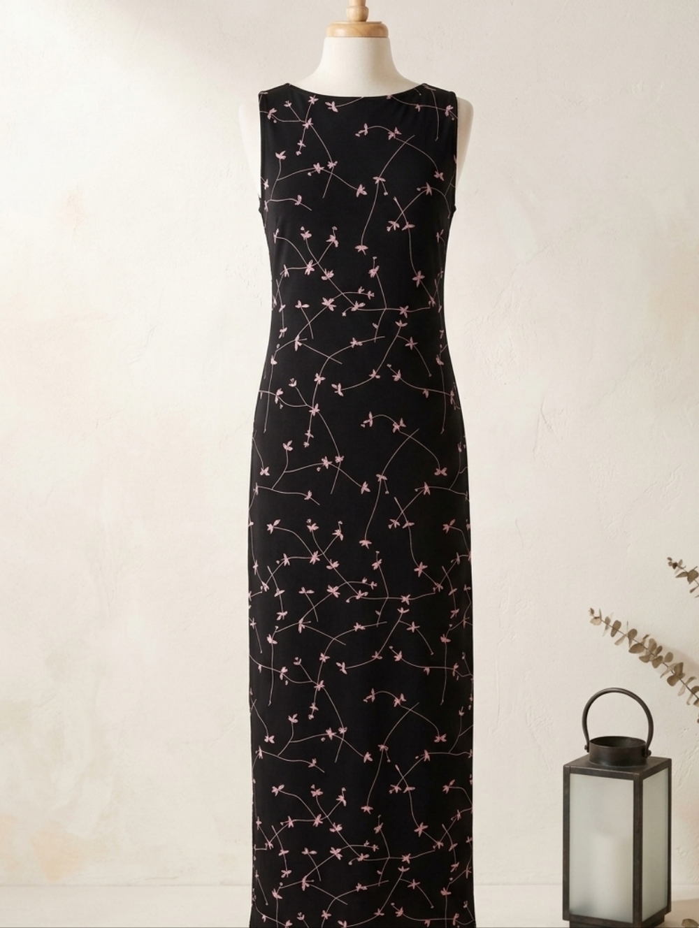 90s‎ Vintage Floral Maxi Dress